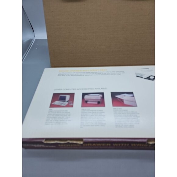 Computer Personals Underdesk Steel Mouse Manager Drawer with Wrist Rest Vintage - Picture 6 of 7